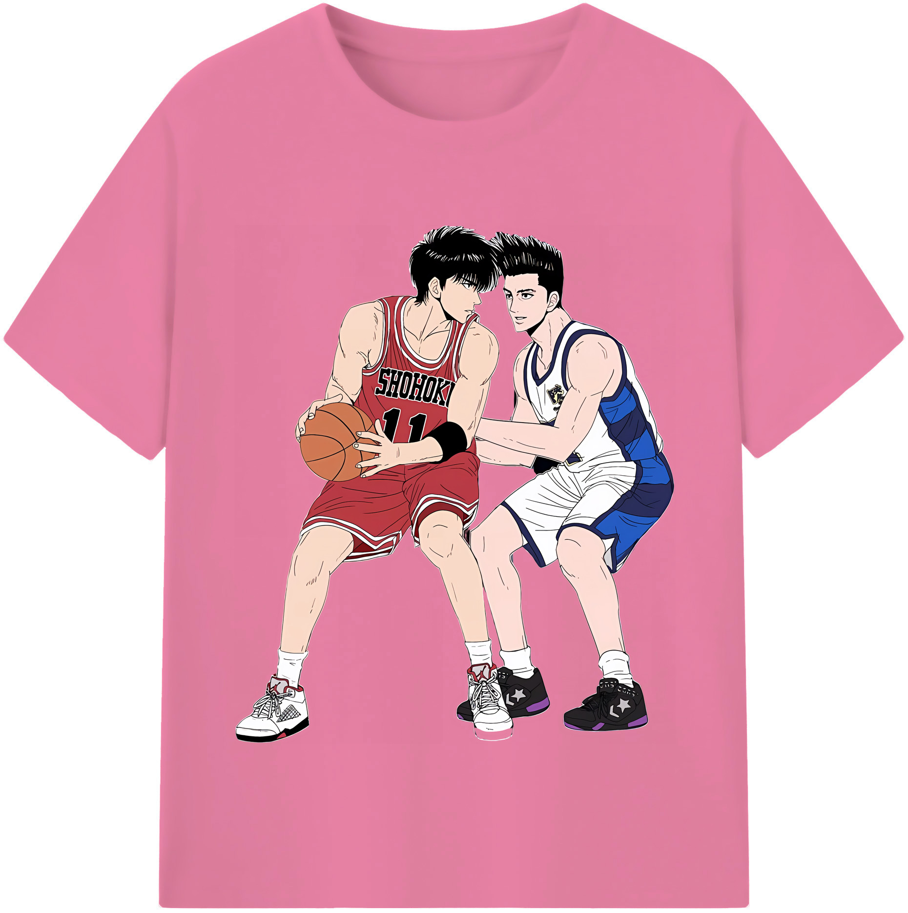 （画像用） SLAM DUNK／スラムダンク 綿100％半袖Tシャツ（フロントプリント）